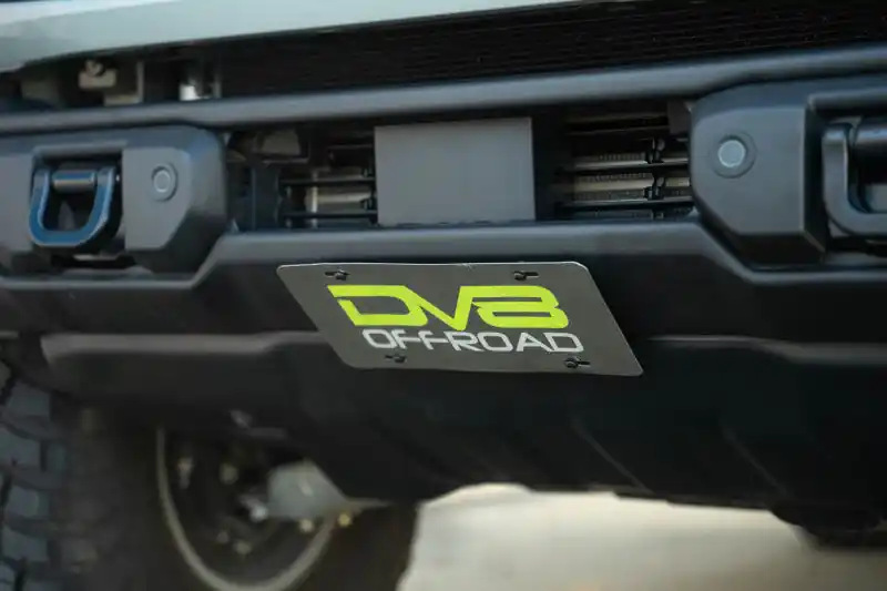 DV8 Offroad 2021 Ford Bronco Capable Bumper Slanted Front License Plate Mount Flash Sale