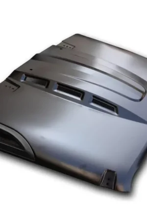 DV8 Offroad 07-18 Jeep Wrangler JK Metal Heat Dispersion Hood - Primer Black While Supplies Last