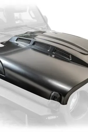 Final Sale DV8 Offroad 18+ Jeep JL Heat Dispersion Hood - Primer Black