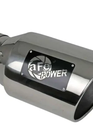 Bargain aFe Power Universal 5in Inlet 8in Outlet MACH Force-XP Clamp-On Exhaust Tip - Polished