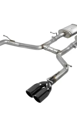High Quality aFe MACH Force-Xp 2-1/2in 304 SS Cat-Back Exhaust 15-21 Dodge Challenger V6-3.6L - Quad Black Tip