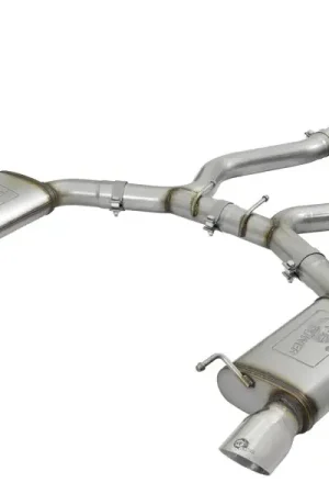 aFe MACHForce XP 3in 304 SS Cat-Back Exhausts w/ Polished Tips 15-17 Ford Mustang GT V8-5.0L/V6-3.7L One Day Deal