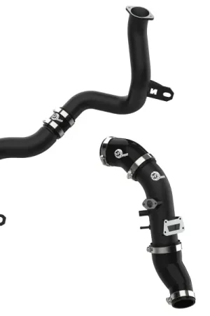 aFe 22-23 Hyundai Kona N L4 2.0L (t) BladeRunner Aluminum Hot and Cold Charge Pipe Kit - Black Worldwide Shipping