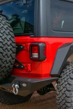 Crafted DV8 Offroad 2018+ Jeep Wrangler JL Tailgate Mounted Tire Carrier