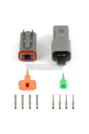 Authentic Haltech Plug and Pins Only - Matching Set of Deutsch DT-4 Connectors (