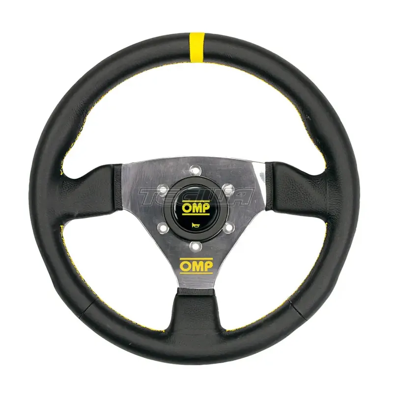Deal OMP 300 Steering Wheel Black Leather 300mm