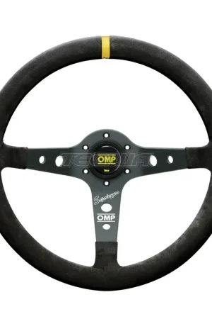 OMP Corsica Superleggero Suede Leather 350mm Steering Wheel Black Best Choice