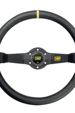 Bulk Order OMP Rally Steering Wheel Black Leather 350mm 2 Spoke