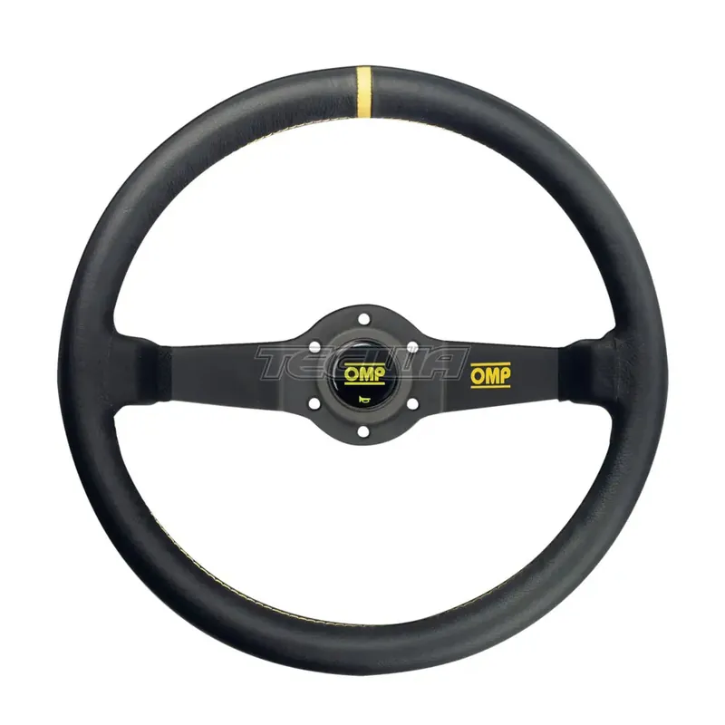 Bulk Order OMP Rally Steering Wheel Black Leather 350mm 2 Spoke