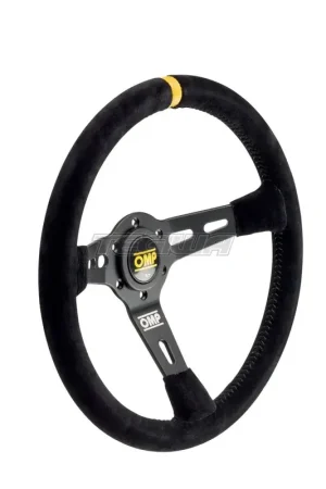 Fast Shipping OMP RS Steering Wheel & Black Yellow 350mm