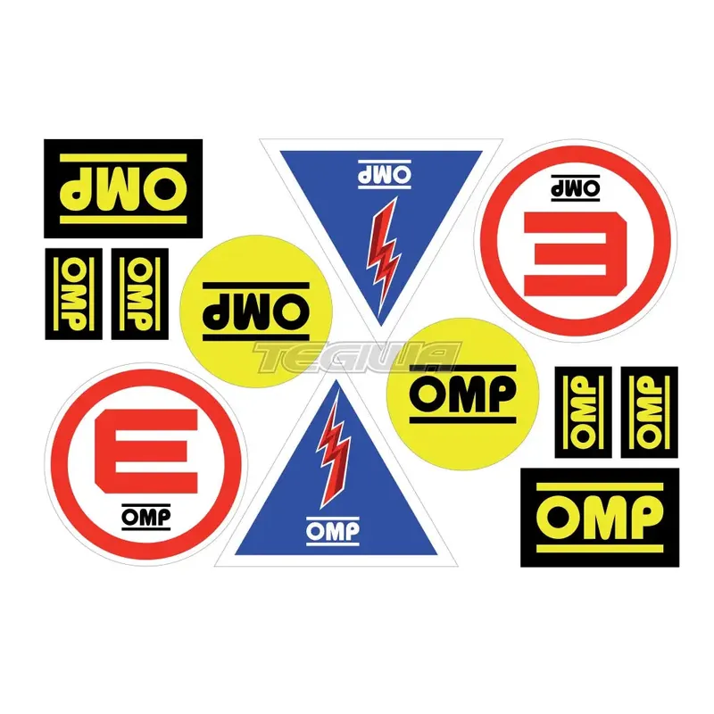 Price Cut OMP Set Omp Stickers 331x220mm