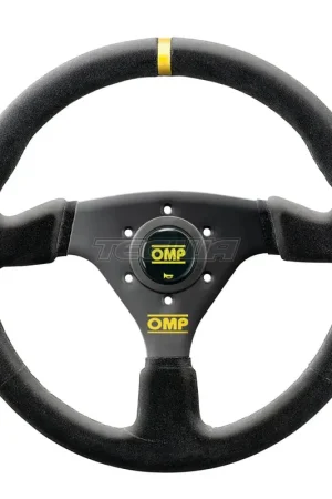 Authentic OMP Targa Suede 330mm Steering Wheel Black