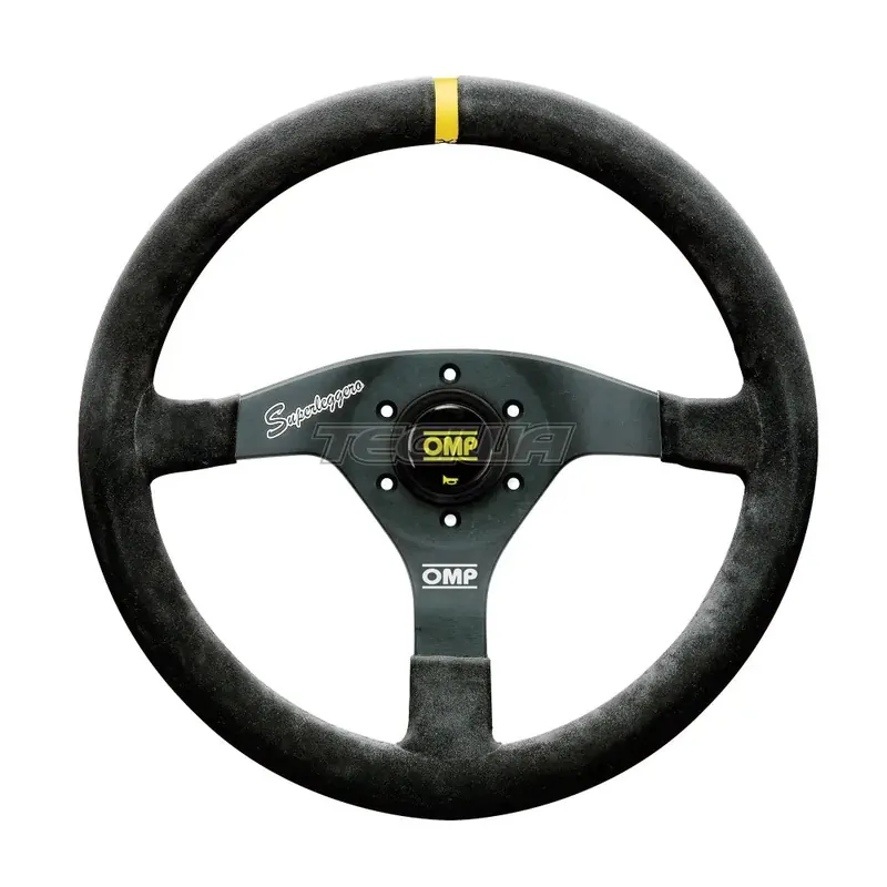 OMP Velocita Superleggero Suede Leather 350mm Steering Wheel Black Modern