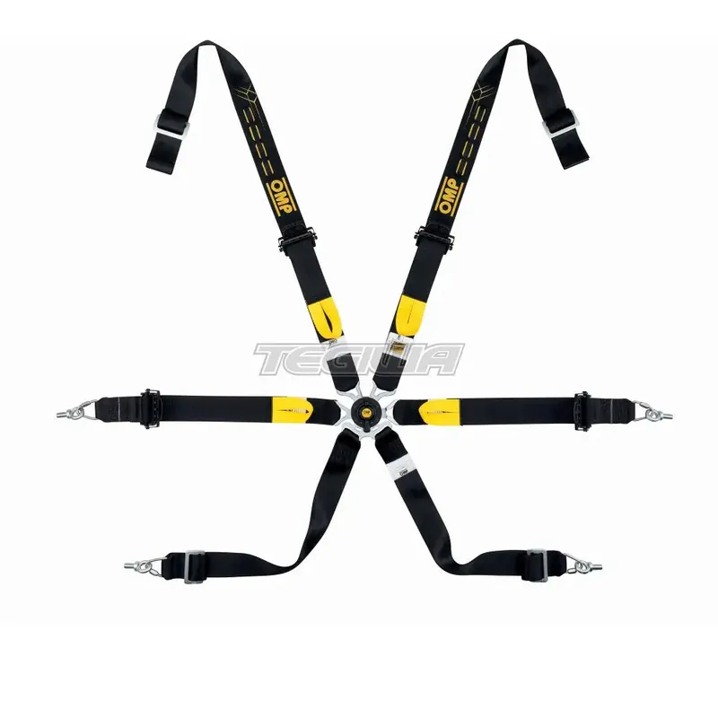 OMP Safety Harness One 2in WRC Pull Up Black Trusted Brand