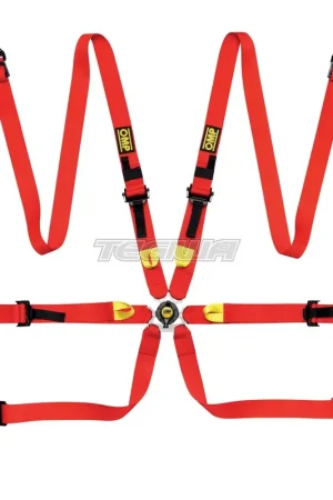 Must Have OMP Safety Harness First 2in FIA 8853-2016 Pull Up Steel Adjustable