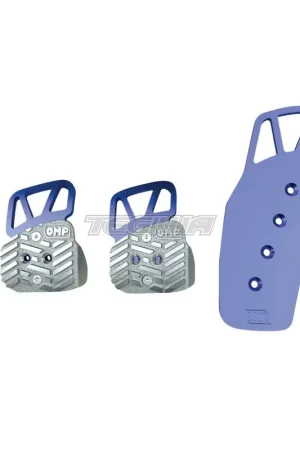 Free Shipping OMP 3 Pedal Set Anodized Aluminium
