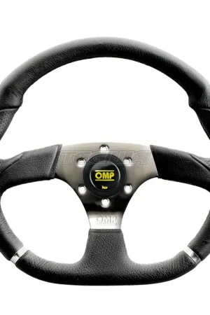 Best Price OMP Cromo 3-Spoke Steel With Horn Button Steering Wheel