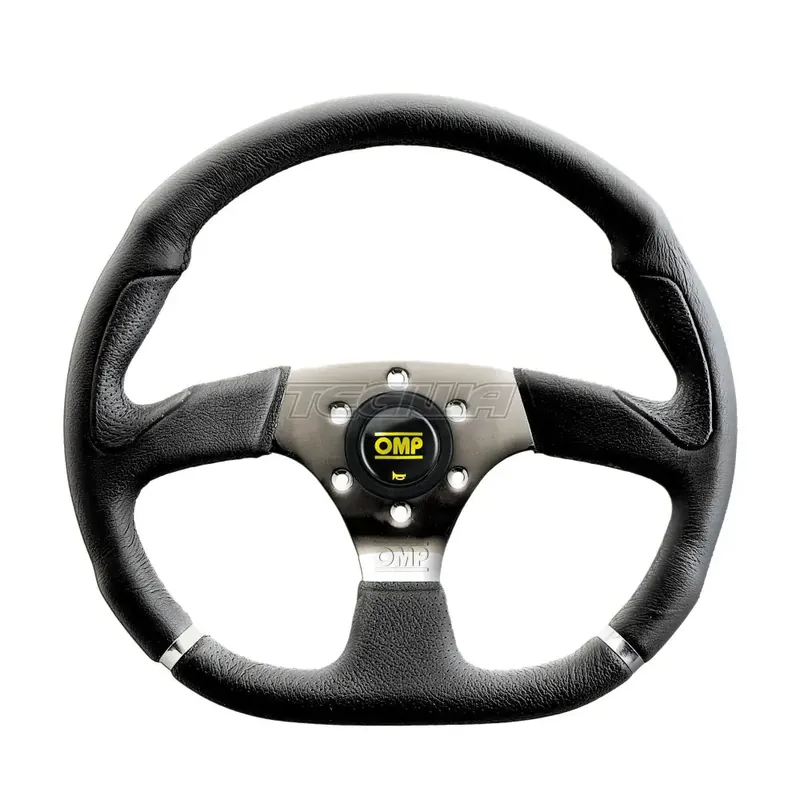 Best Price OMP Cromo 3-Spoke Steel With Horn Button Steering Wheel