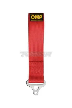 OMP Tow Hook 2in Strap Red Original
