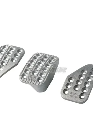 Holiday Sale OMP Set 3 Pedals in Sand-Blasted Alu Silver