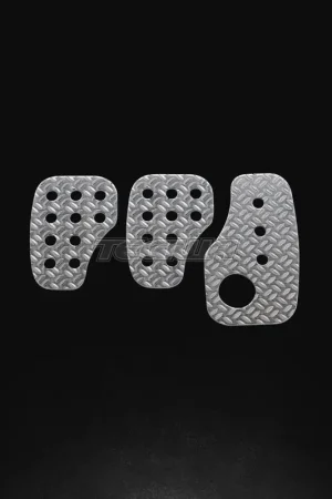 OMP Set 3 Pedals Sand-Blasted Aluminium Professional Grade