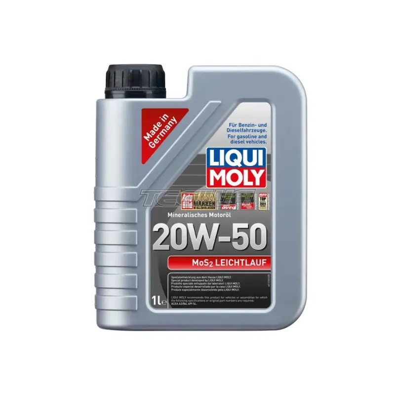 Same Day Shipping Liqui Moly MoS2 Low-Friction Engine Oil 20W-50
