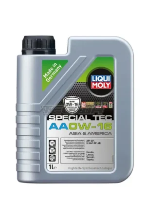 Latest Liqui Moly Special Tec AA Engine Oil 0W-16