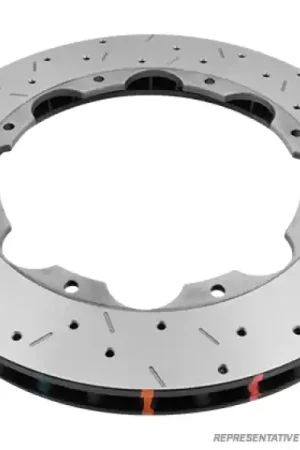 DBA 07-13 BMW 335i Front 5000 Series Drilled & Slotted Ring Crafted