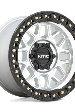 KMC KM549 GRS 5X127 17X8.5 +0 MACHINED WITH SATIN BLACK LIP Original