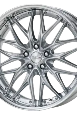 Work Schwert Quell 5x120 21x9.5+38 O Disk Silky Rich Silver Crafted