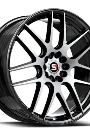 Spec-1 SP-65 5x100/5x114.3 18x8 +34 Gloss Black & Machined Professional Grade