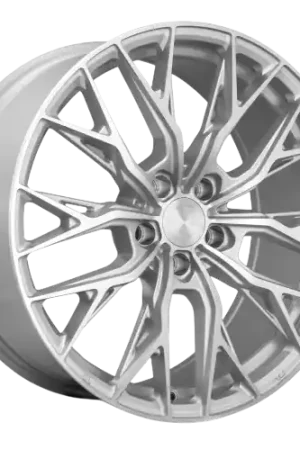 MRR GF5 5x100 - 5x120.65 18x9.5  +30-45 Silver Machine Face Next Day Delivery