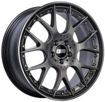 BBS CH-RII 5x112 21x10.5 +17 Platinum Center Black Rim w/ SS Rim Prot Best Seller