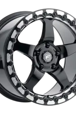 Forgestar D5 Beadlock 5x115 17x10 0 Gloss Black Machined Fan Favorite