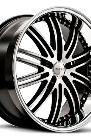 Affordable XIX Wheels XIX 23 5x112 22x9 +35 Gloss Black Machined with Stainless Steel Lip