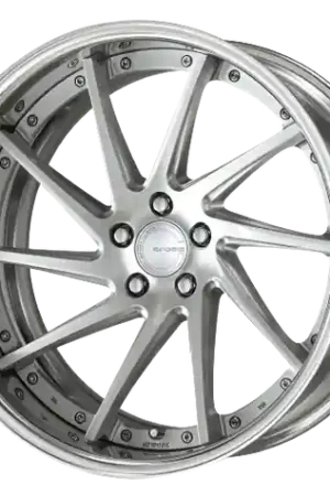 Limited Offer Work Gnosis Cvs 5x115 22x9+45 H Disk Brush Silver Clear