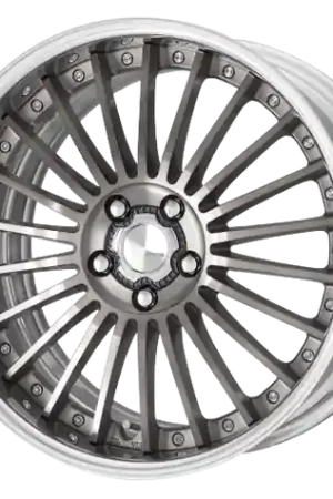 Work Lanvec Lf1 5x114.3 19x7.5+45 O Disk Trans Gray Polish Final Sale