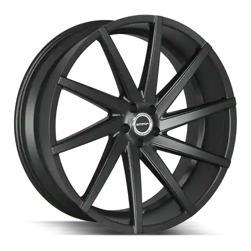 Strada Sega 5x114.3 20x8.5 +40 Stealth Black Worldwide Shipping