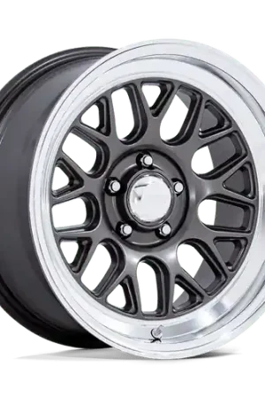 American Racing Vintage VN516 G-FORCE 5X120.65 18x8 +0 MATTE ANTHRACITE W/ DIAMOND CUT LIP Fast Shipping