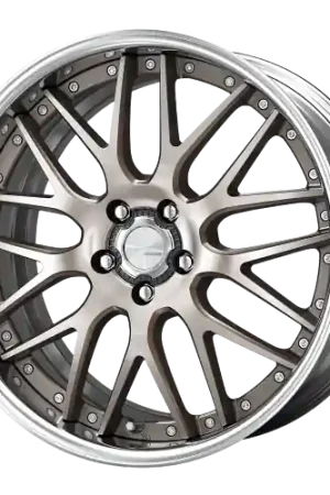 High Quality Work Lanvec Lm1 5x100 19x9+22 A Disk Trans Gray Polish