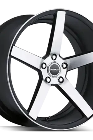 Strada Perfetto 5x100 20x8.5 +15 Gloss Black Machined Low Price