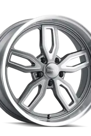 Ridler 608 5x127 18x8+0 Grey W/Milled Spokes & Diamond Lip Worldwide Shipping