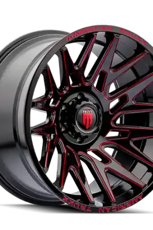 American Truxx Evolution AT1919 8x170 22x12-44 Black/Prizm/Red Sale