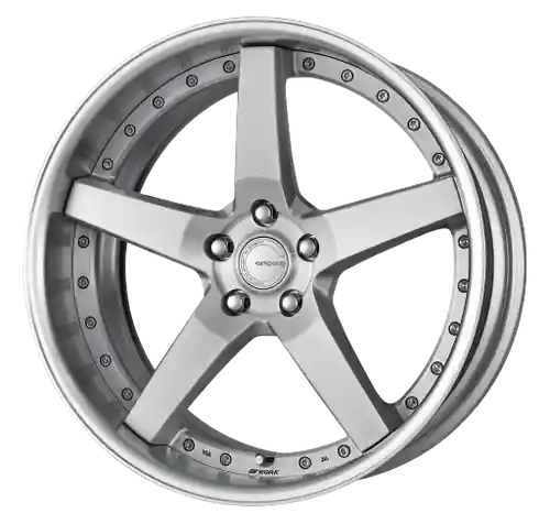 Work Gnosis Gr203 5x108 20x9.5+22 W Disk Brush Silver Clear Express Delivery