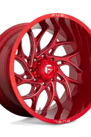 Fuel 1PC D742 RUNNER 8X170 22X12 -44 CANDY RED MILLED Holiday Sale