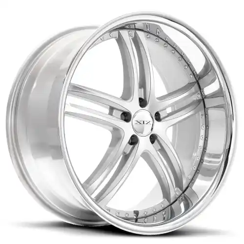 XIX Wheels XIX 15 5x112 22x9 +25 Silver Machined with Stainless Steel Lip Special Offer