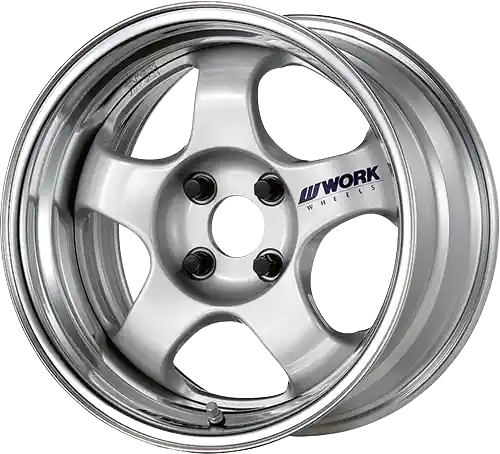 Work Meister S1 2P 5x120.65 15x5.5+45 R Disk Silver Genuine