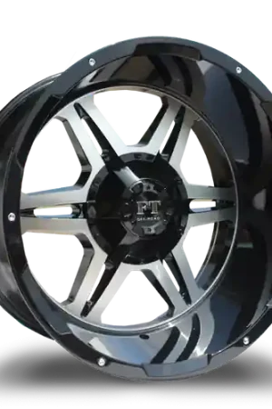Top Rated FULL THROTTLE FT3 5x139.7/5x150 20x12-44 BLACK / MACHINED