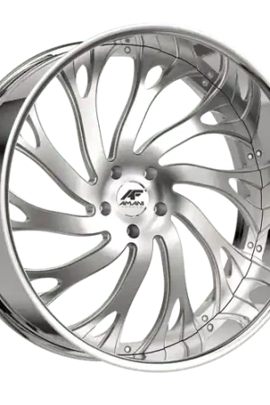 Amani Atlantic 5x115/5x120 22x10 +20 Brush Center Chrome Lip Free Delivery