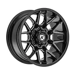 Express Delivery Gear Off Road 768BM 8X180 20x9 +18 Gloss Black Milled